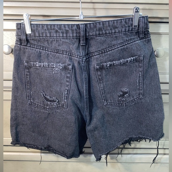 Wild Fable Black Jean Shorts Distressed Cut-Off - Picture 3 of 7